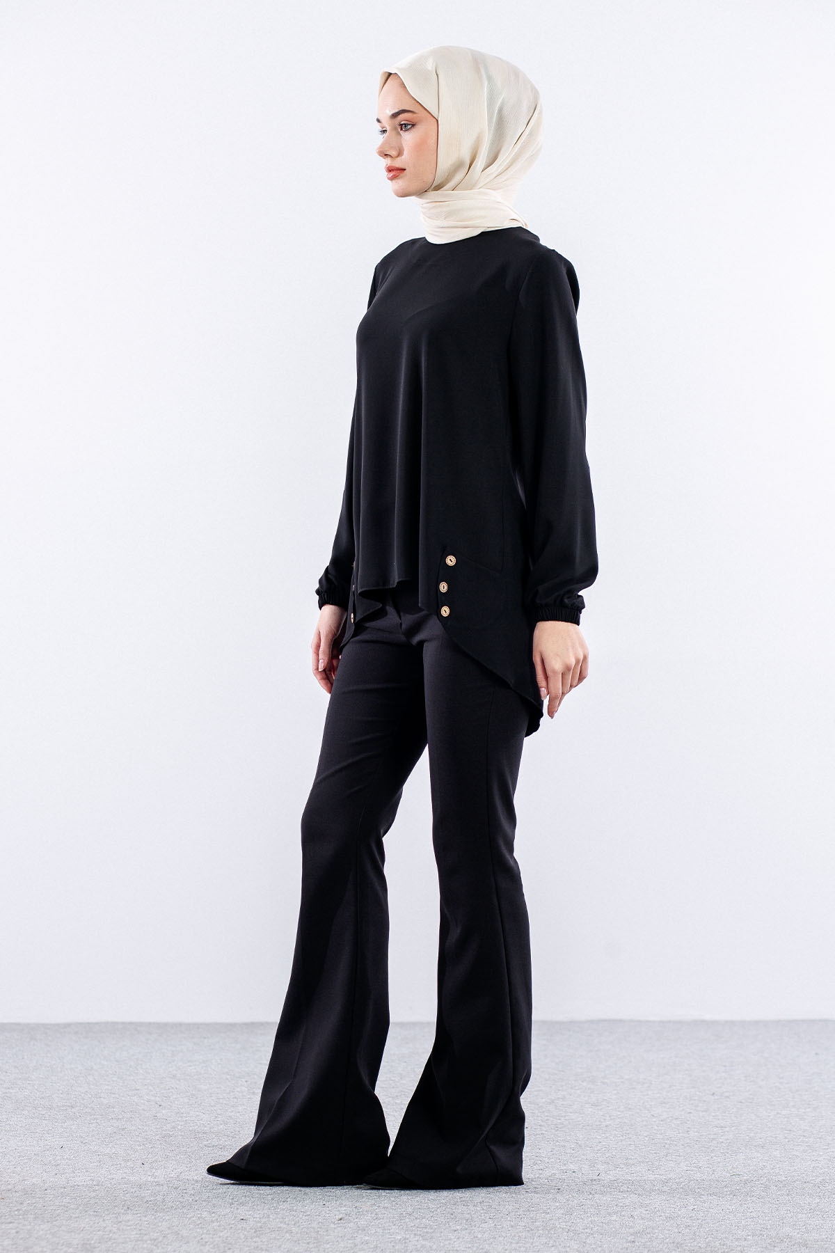 3070 Bluz 40-48 - Siyah - 2