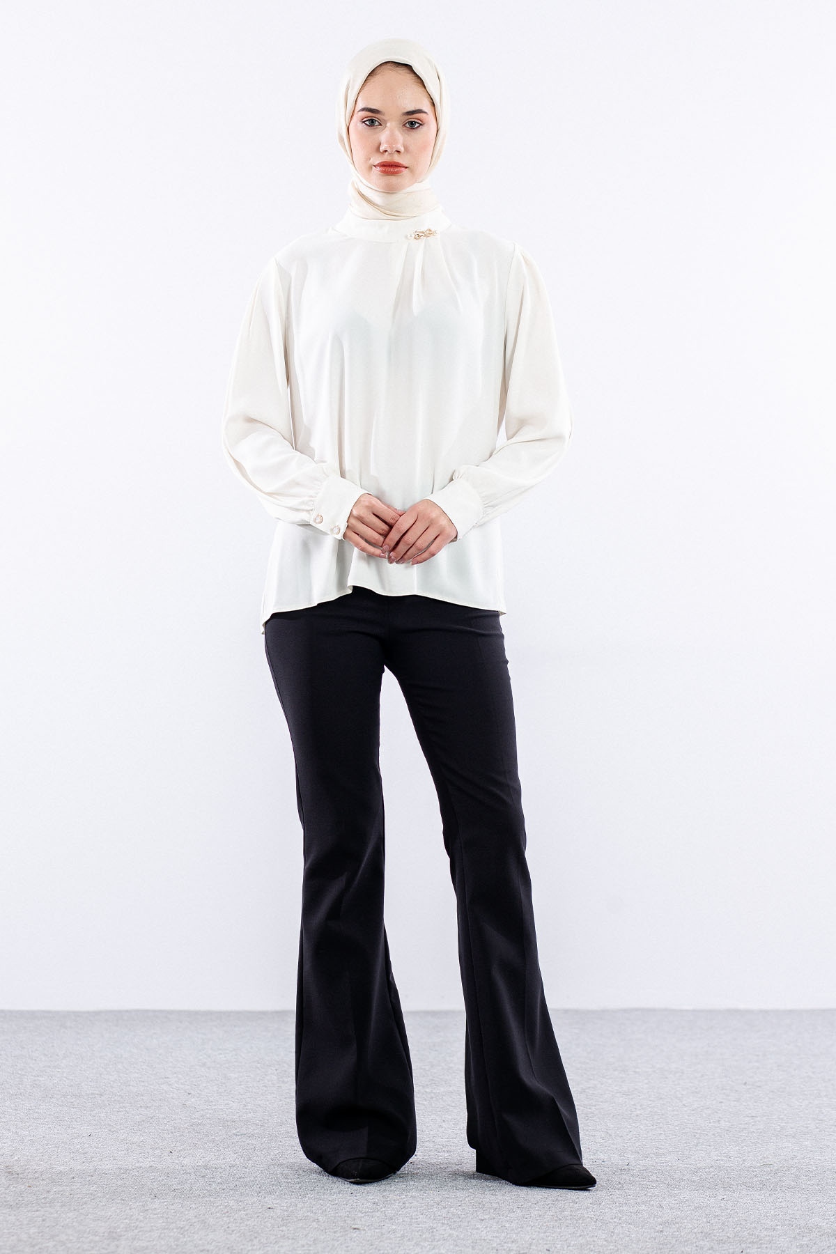 3072 Bluz 40-48 - Ekru - 1