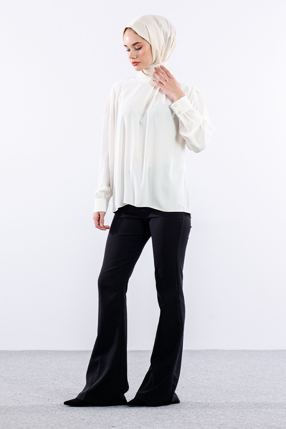 3072 Bluz 40-48 - Ekru - 4