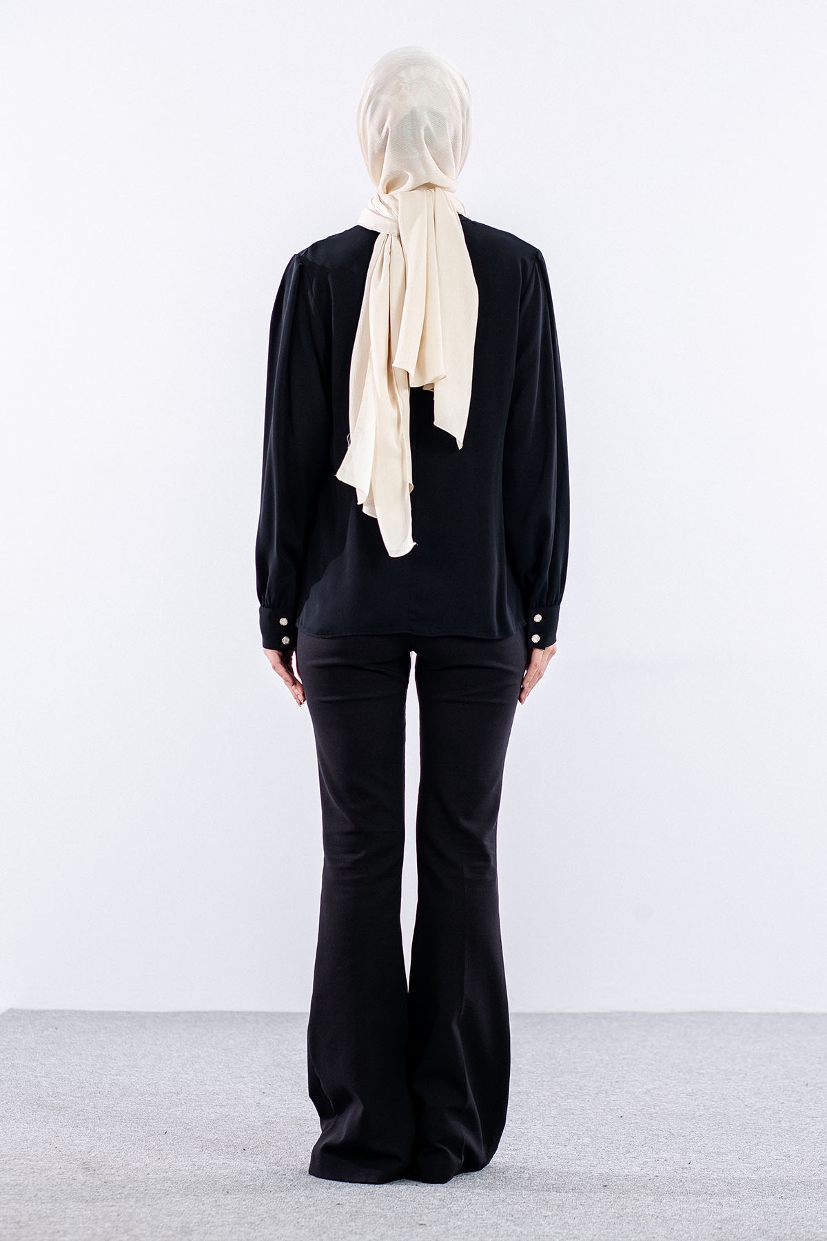 3072 Bluz 40-48 - Siyah - 4