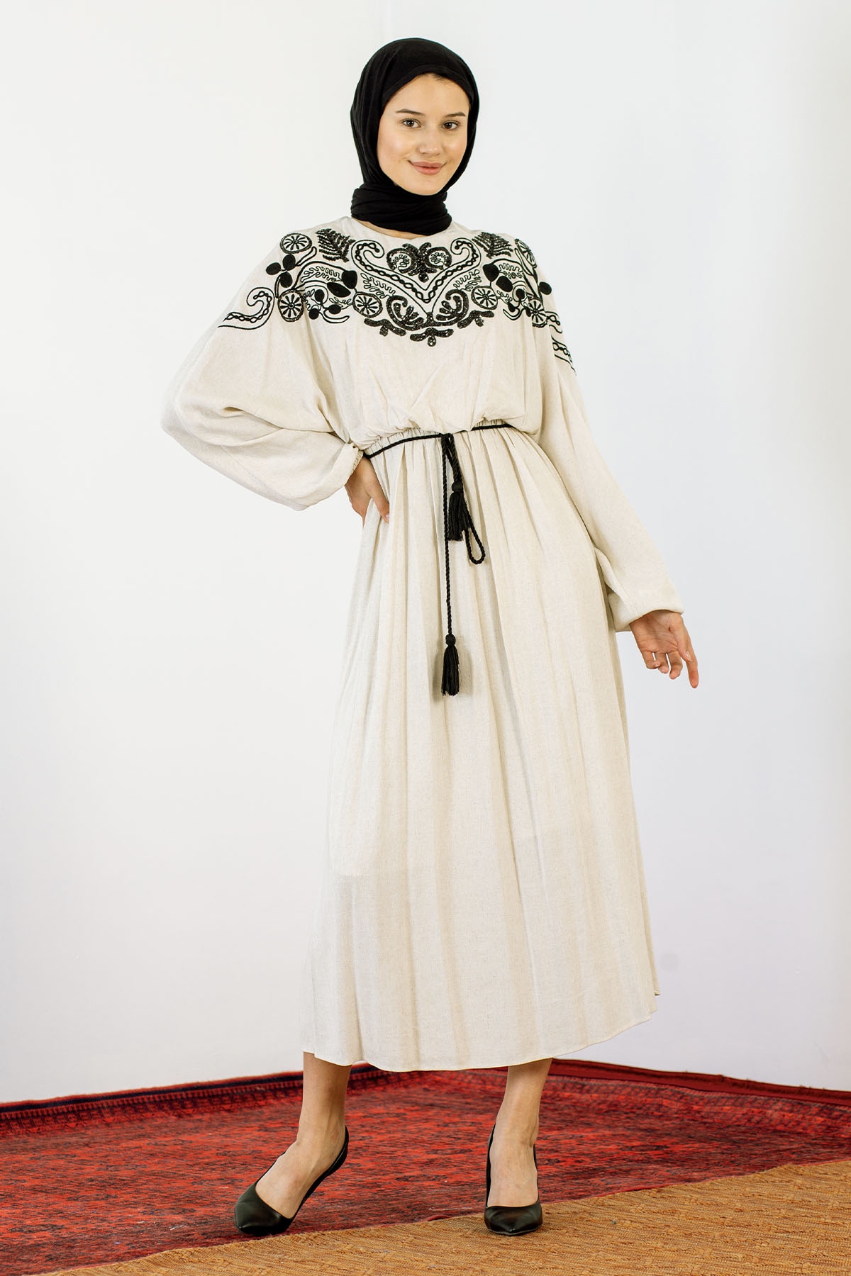 30755 Elbise S-m-l Payet - Bej - 1