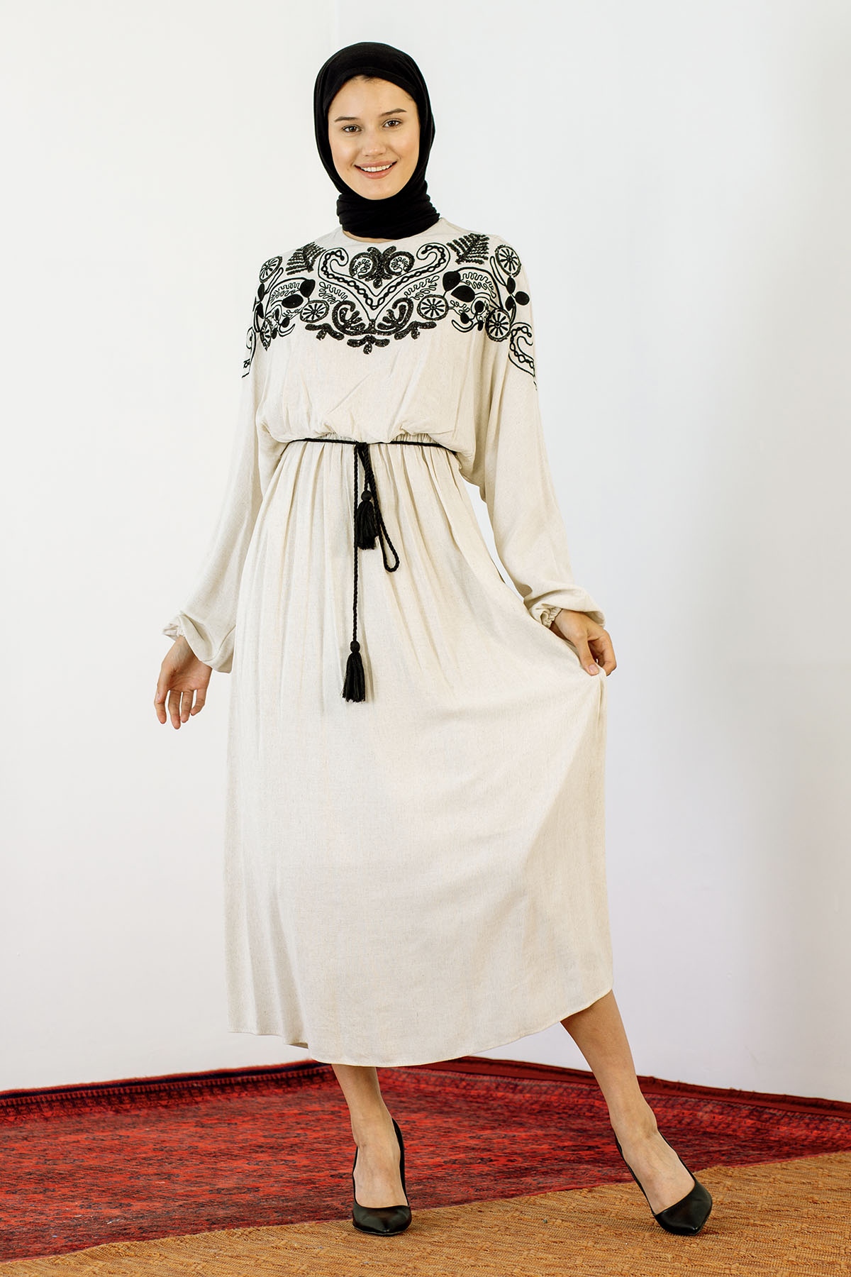 30755 Elbise S-m-l Payet - Bej - 2