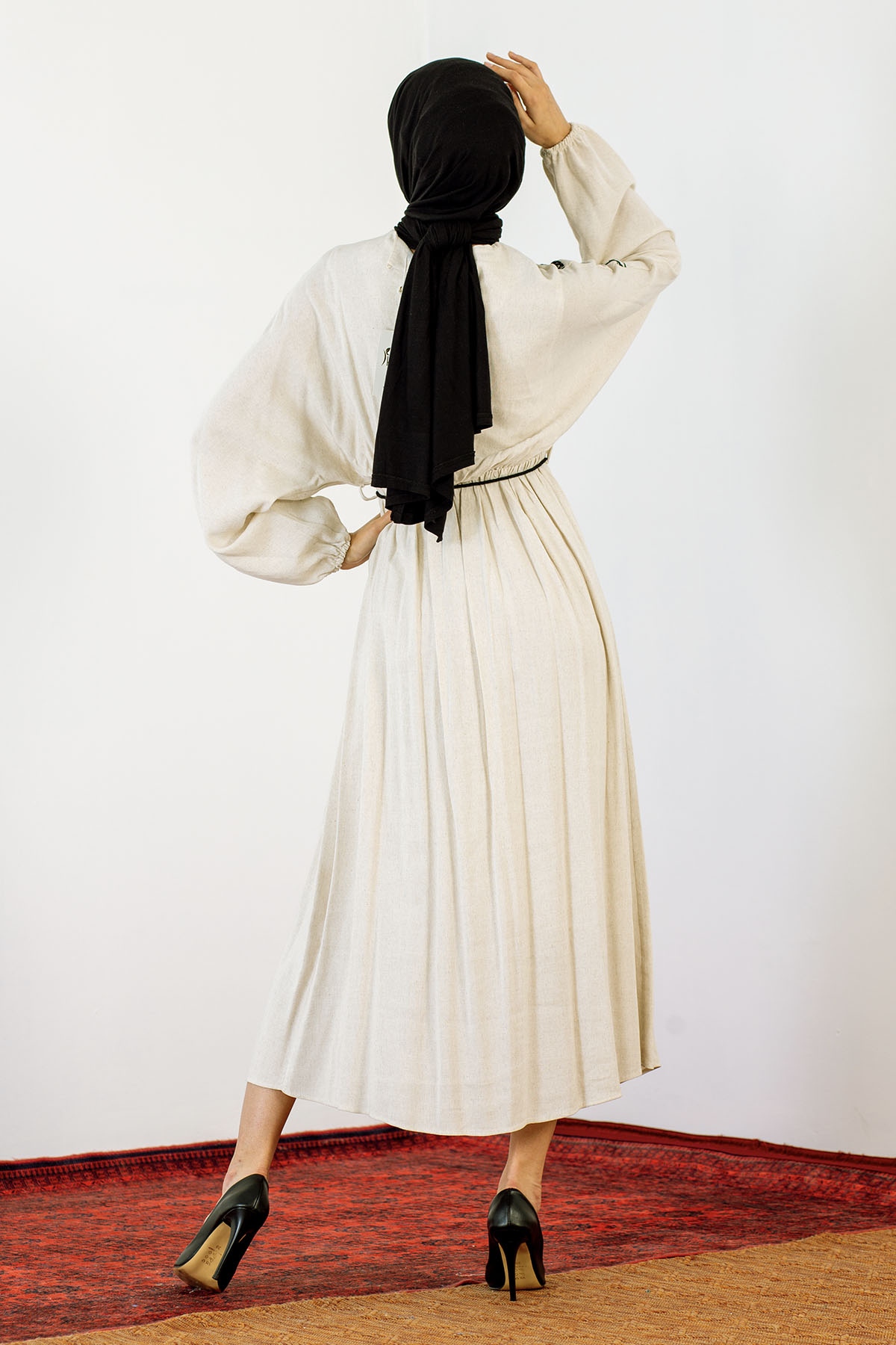 30755 Elbise S-m-l Payet - Bej - 6