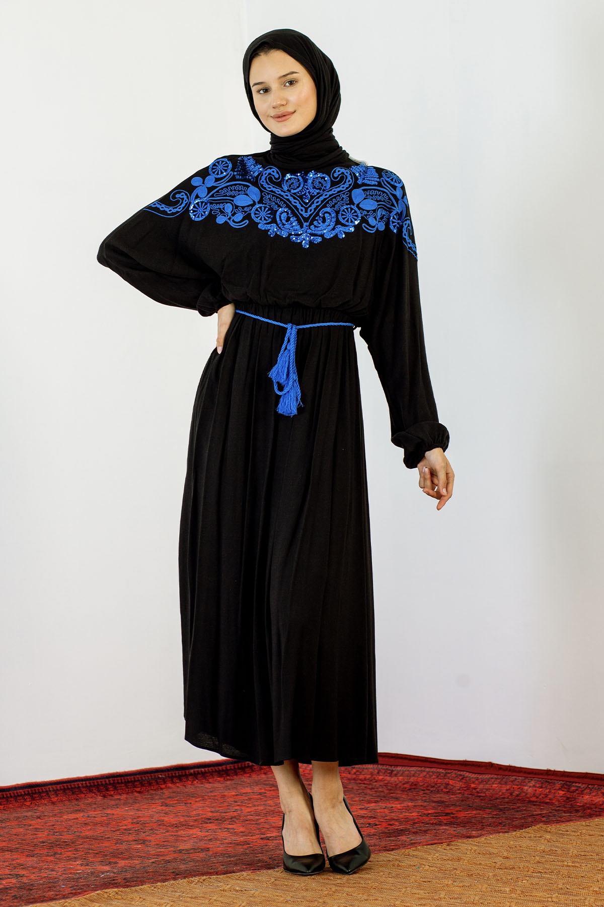 30755 Elbise S-m-l Payet - Siyah - 1