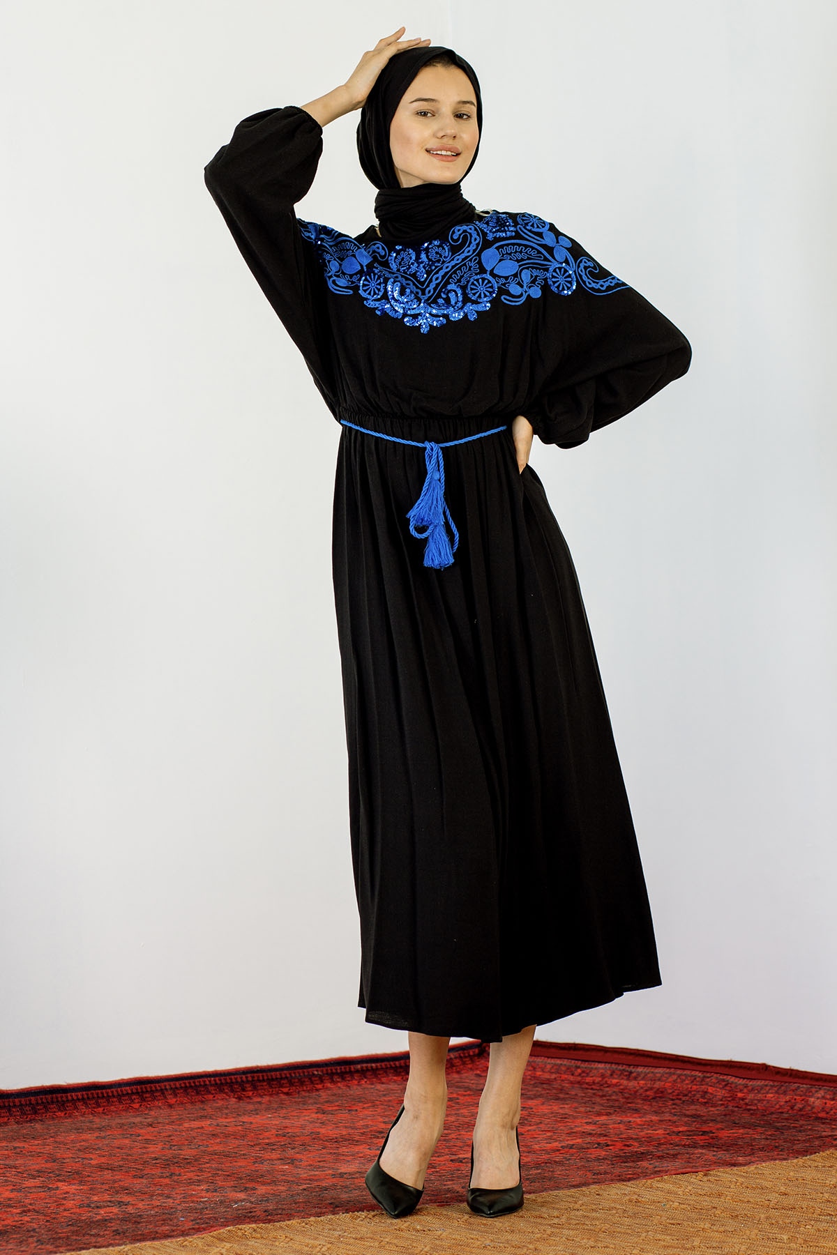 30755 Elbise S-m-l Payet - Siyah - 2