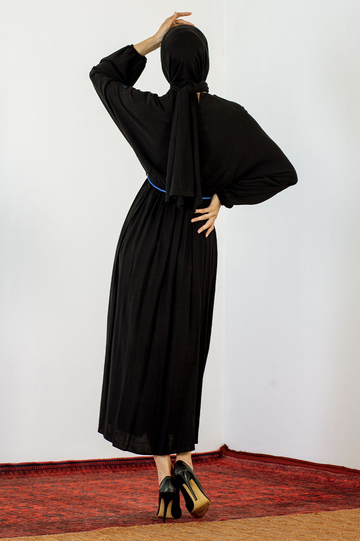 30755 Elbise S-m-l Payet - Siyah - 5