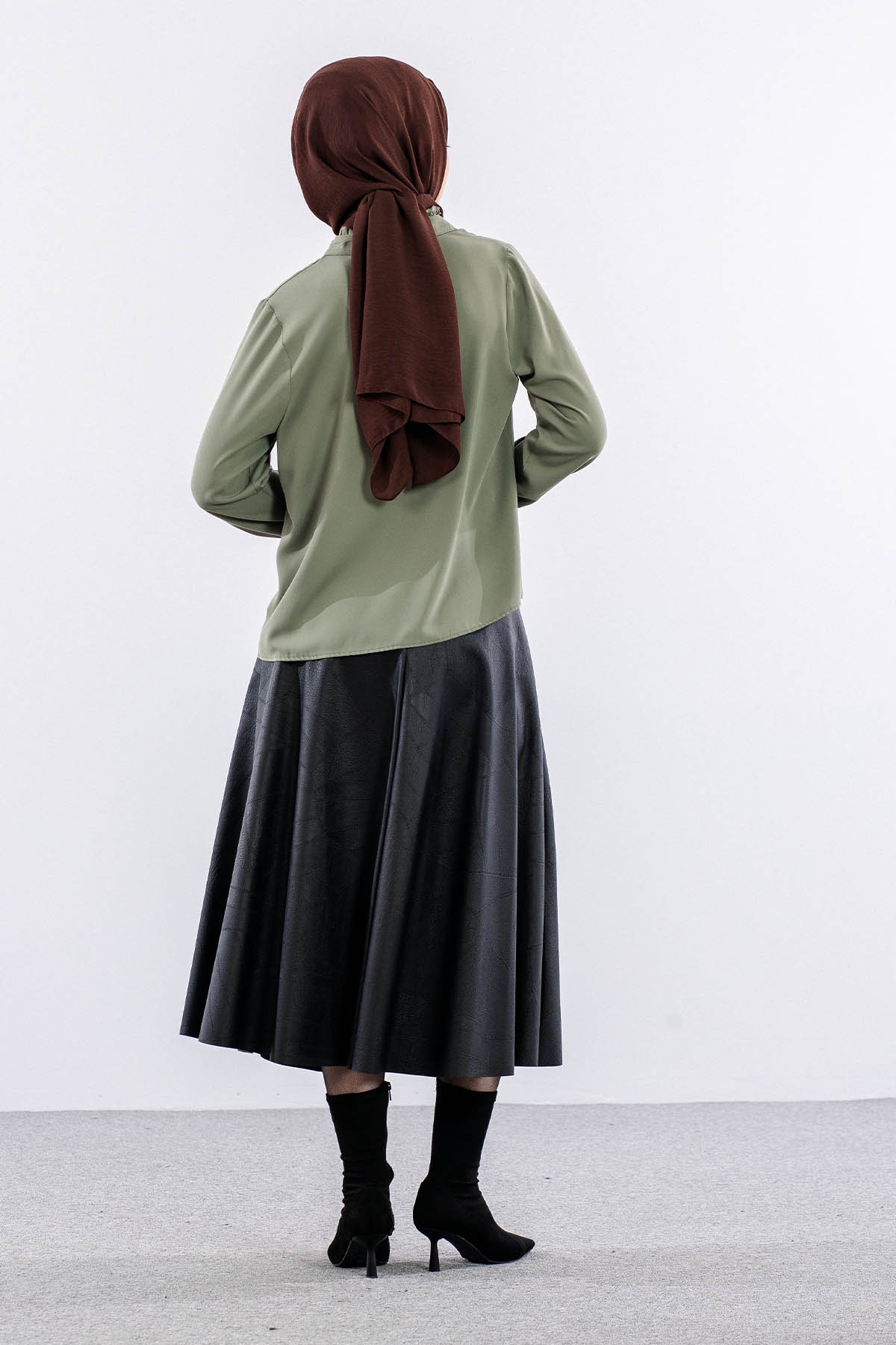 3078 Gömlek 40-48 - Haki - 4