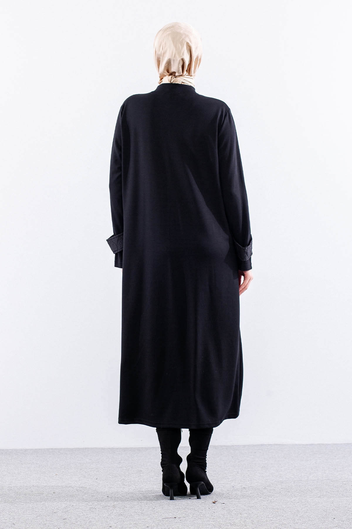 308 Spor Kap 40-50 Kapitone Fermuar - Siyah - 4