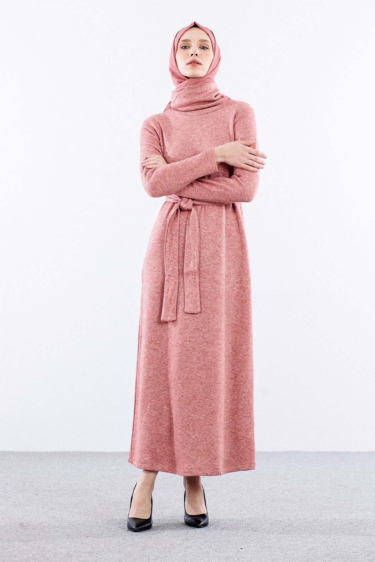 30817 Elbise S-m-l - K_pudra - 2