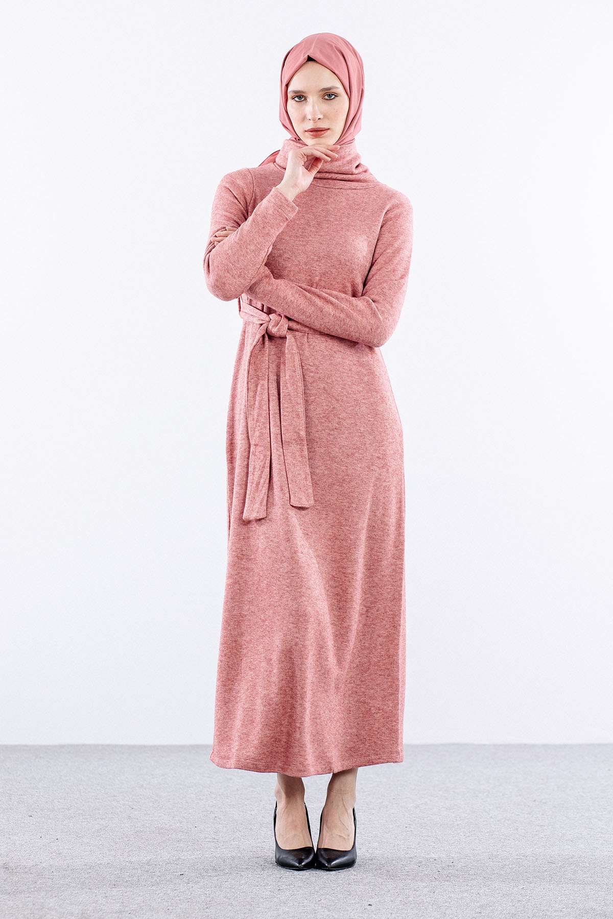 30817 Elbise S-m-l - K_pudra - 3