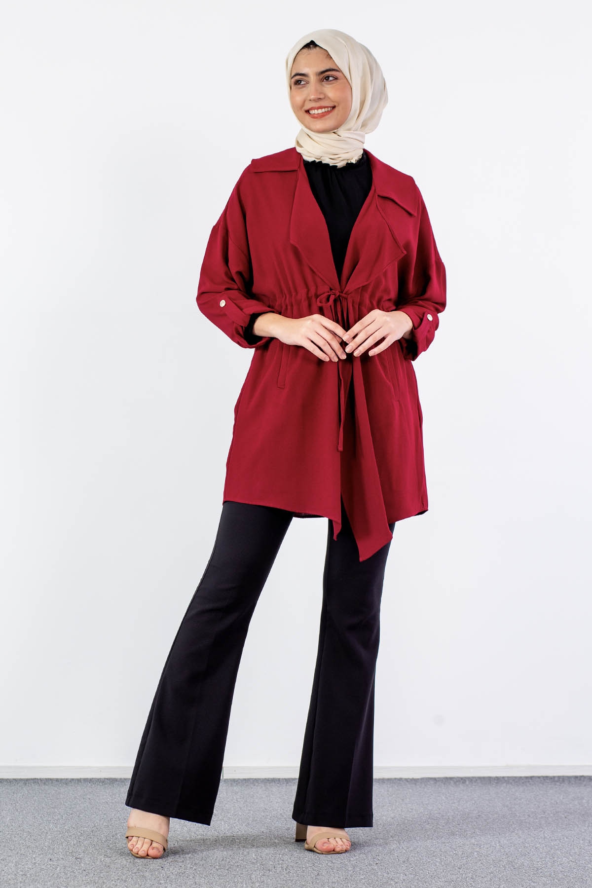 31000 Tünelli Kap Tek - Bordo - 1