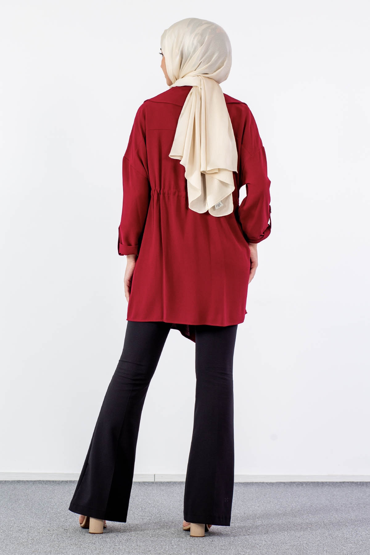 31000 Tünelli Kap Tek - Bordo - 5