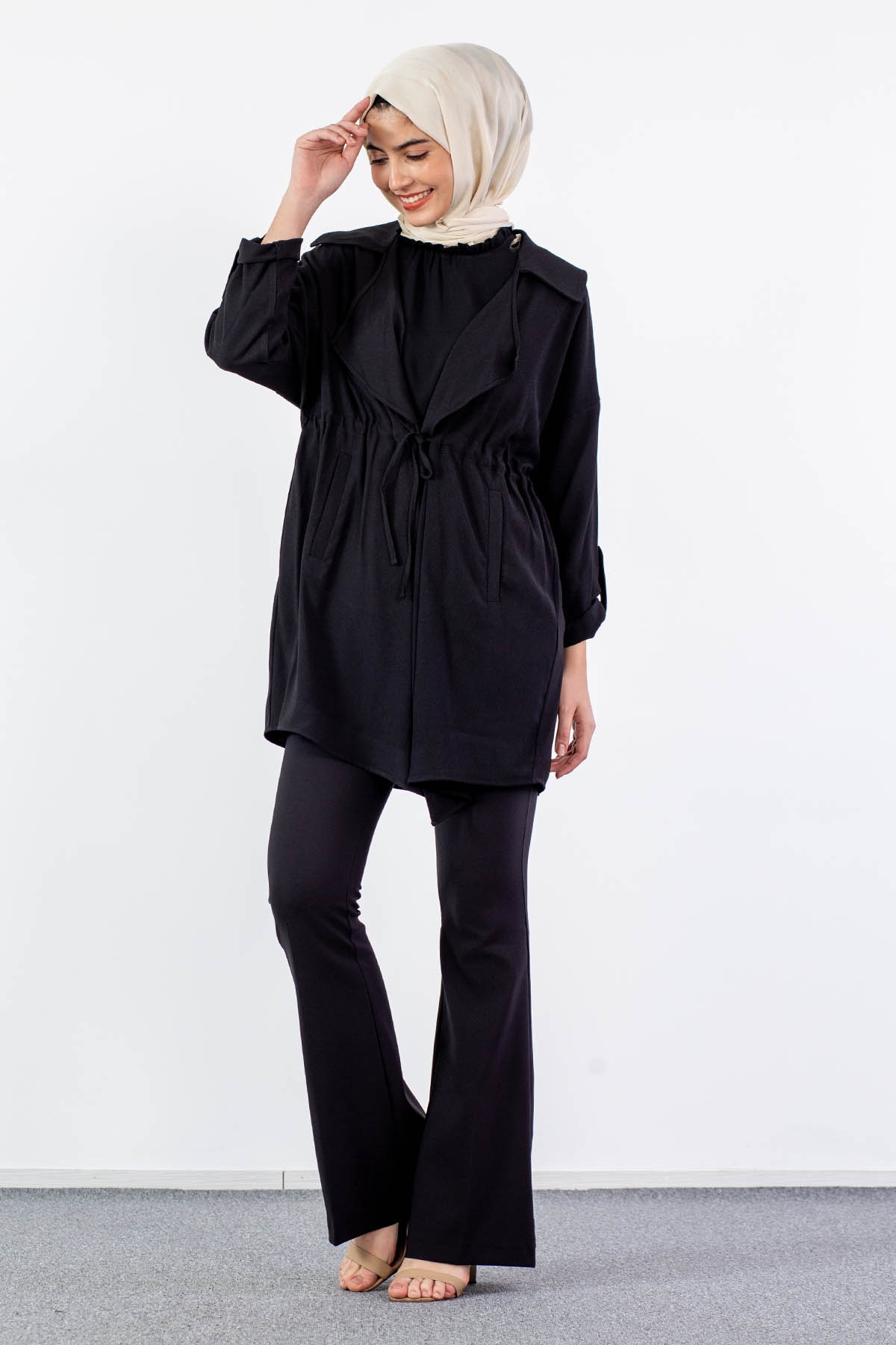 31000 Tünelli Kap Tek - Siyah - - 2