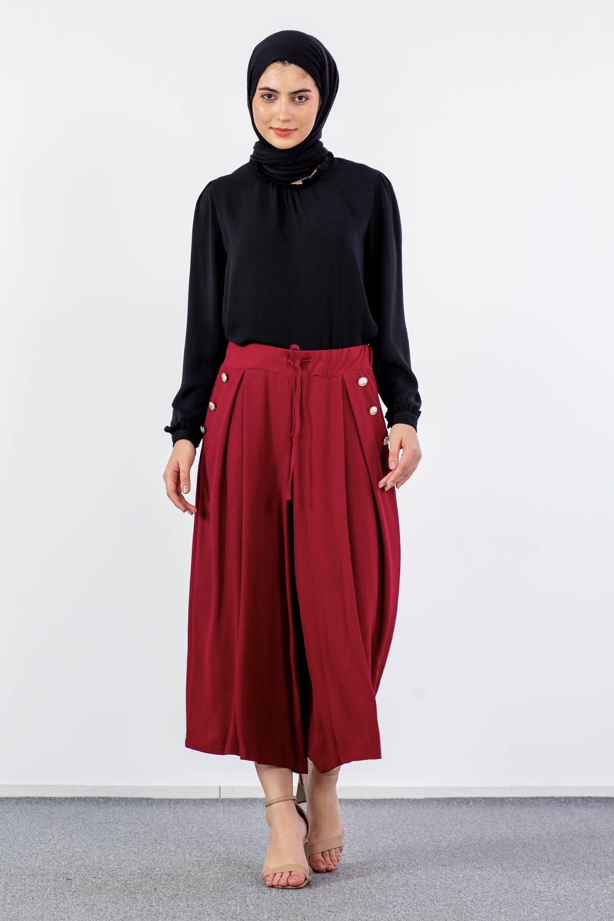 31010 Pantolon S-m-l - Bordo - 1