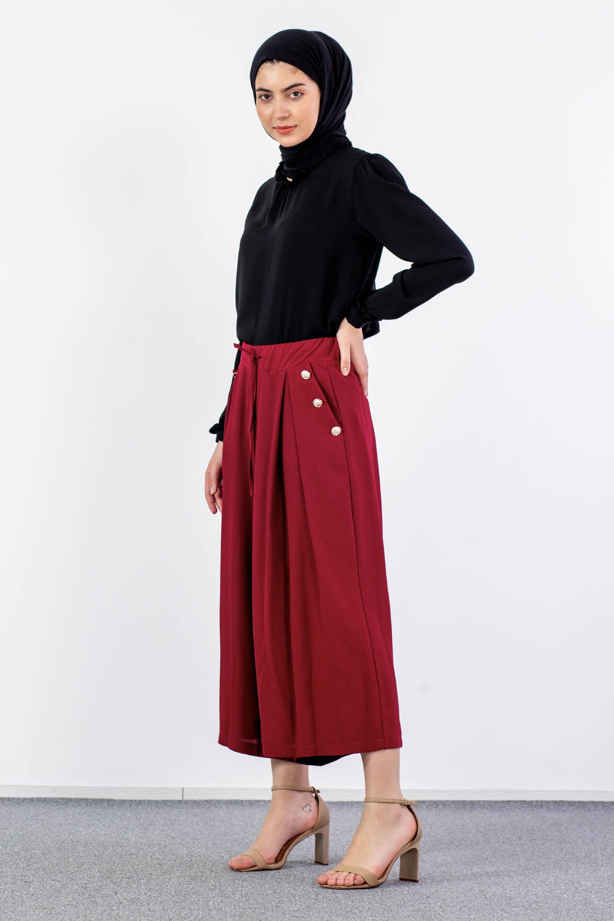 31010 Pantolon S-m-l - Bordo - 2