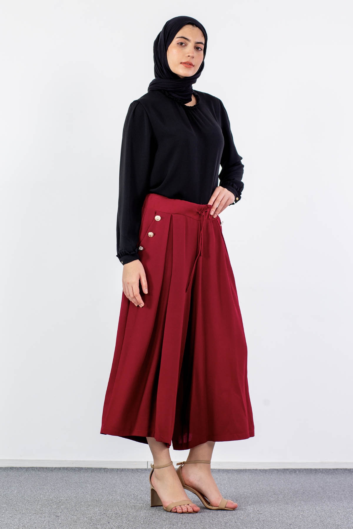 31010 Pantolon S-m-l - Bordo - 3