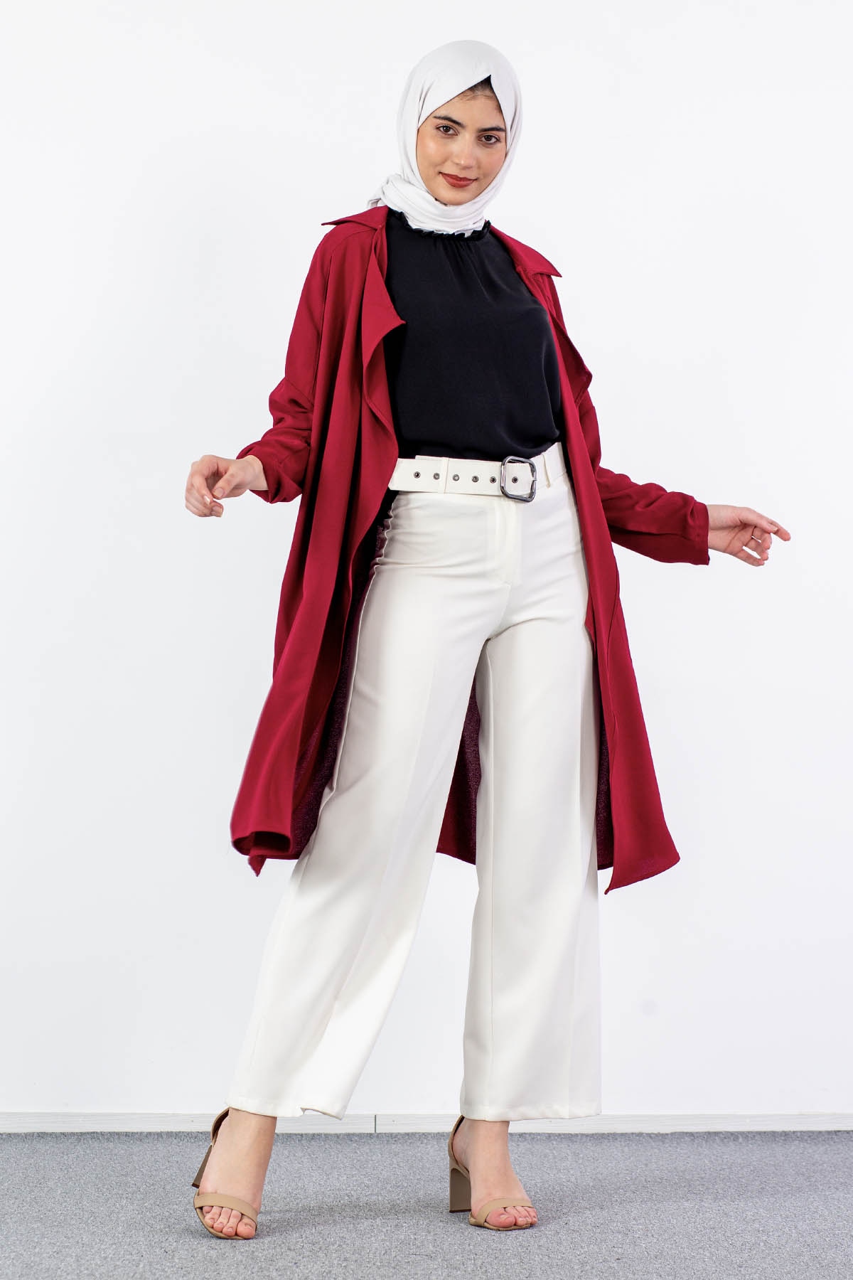 31011 Apoletli Kap Tek - Bordo - 3