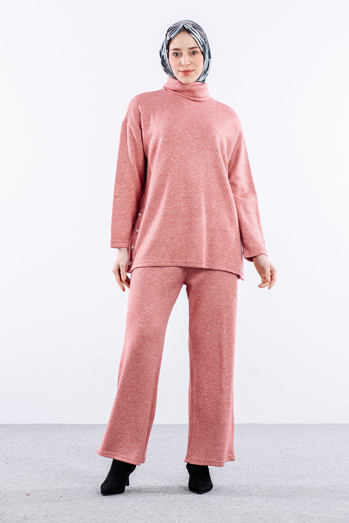 31115 Düğmeli Takim S-m-l - Kiremit - 2