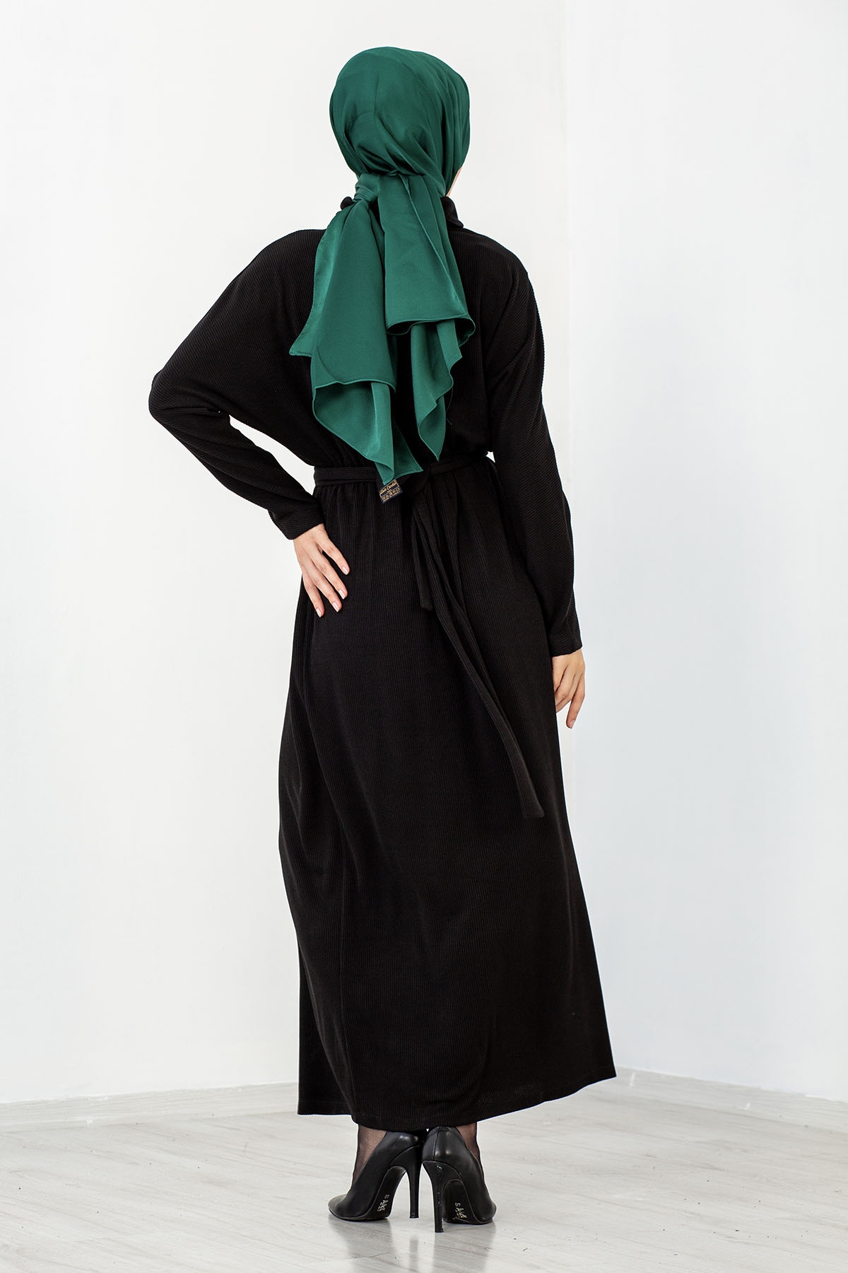 31143 Elbise S-l Dgm - Siyah - 3