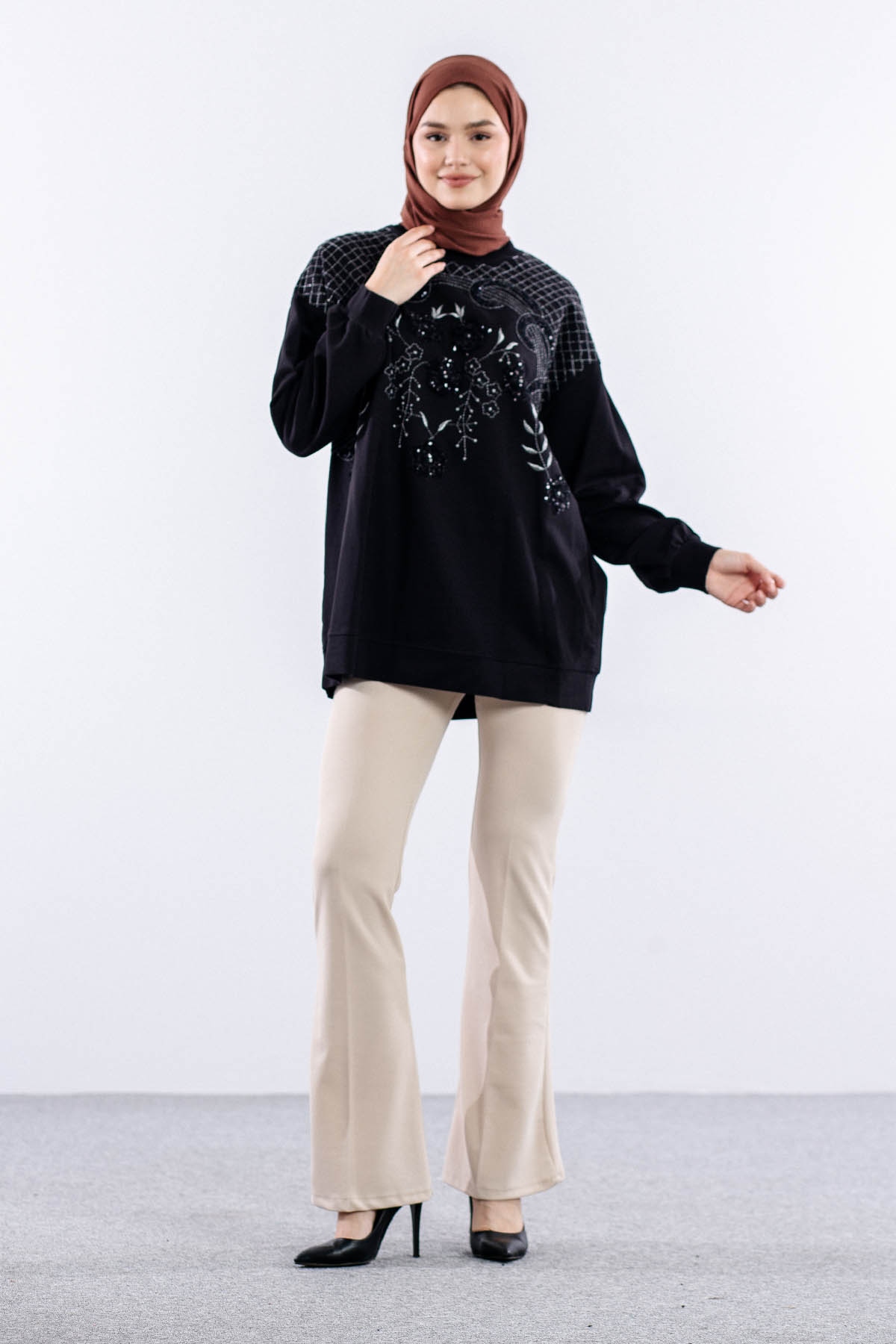 31342 Tunik Tek - Siyah - 2