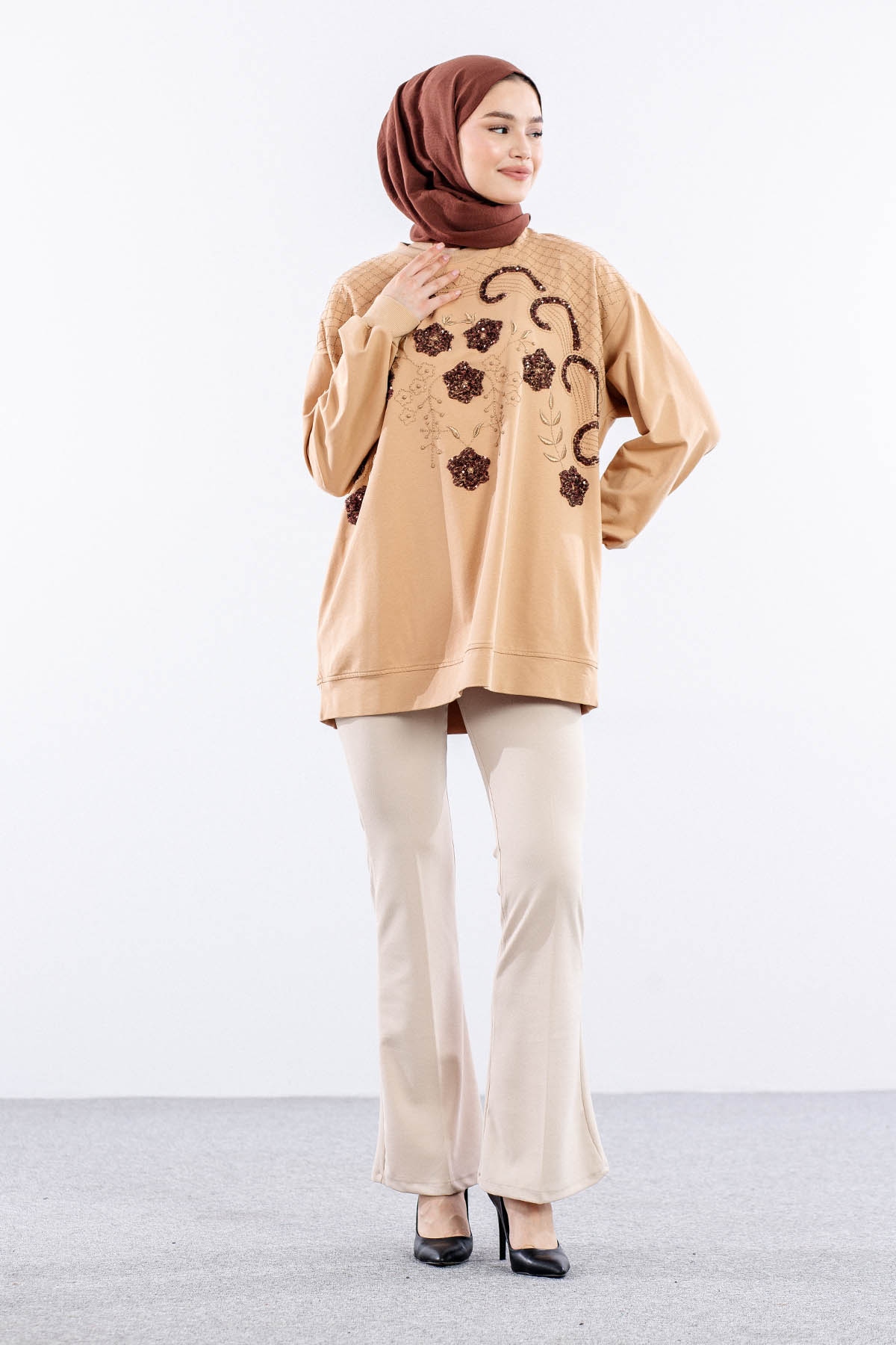 31342 Tunik Tek - Toprak - 1