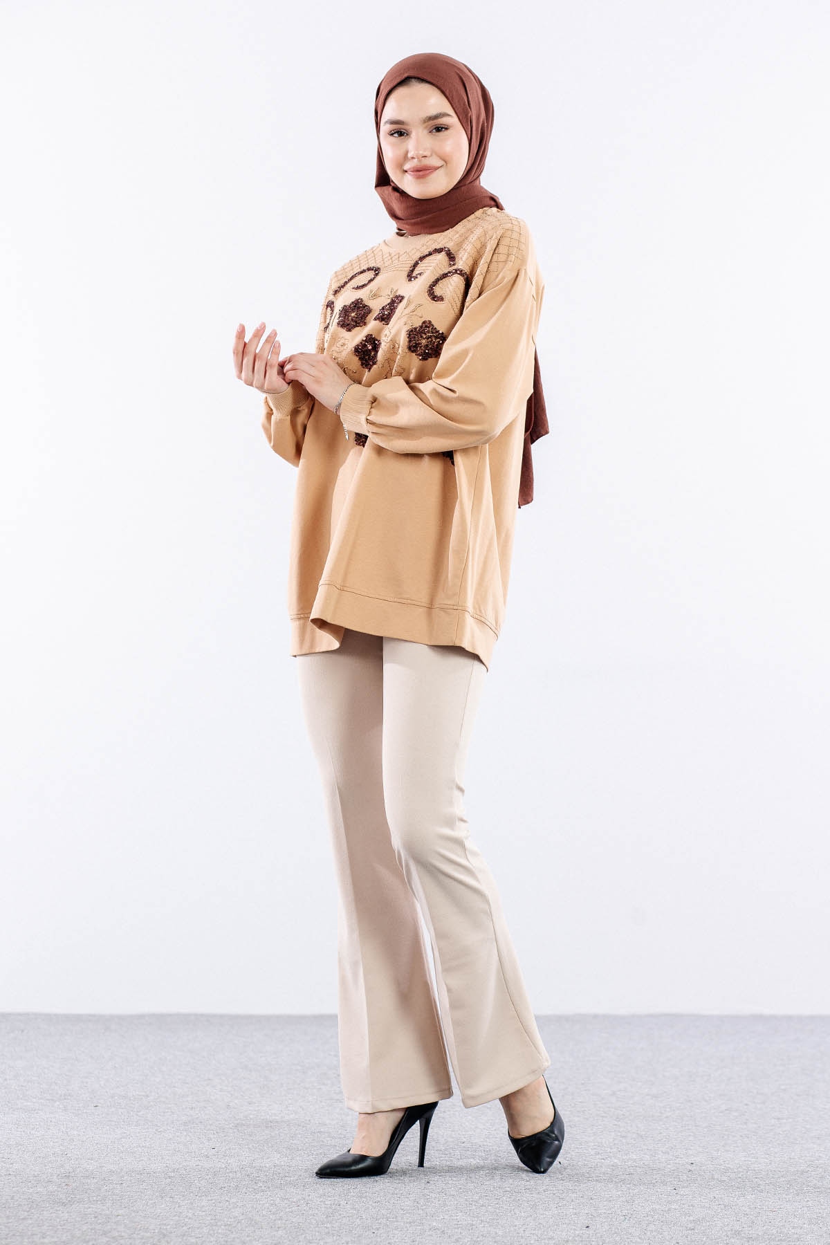 31342 Tunik Tek - Toprak - 2