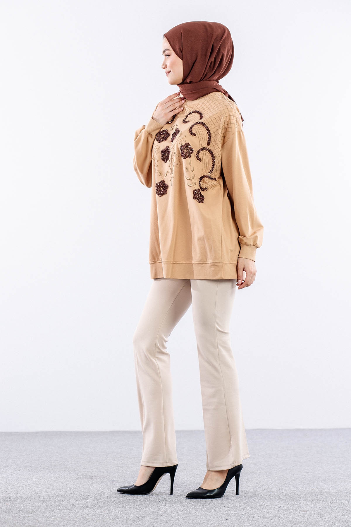 31342 Tunik Tek - Toprak - 3