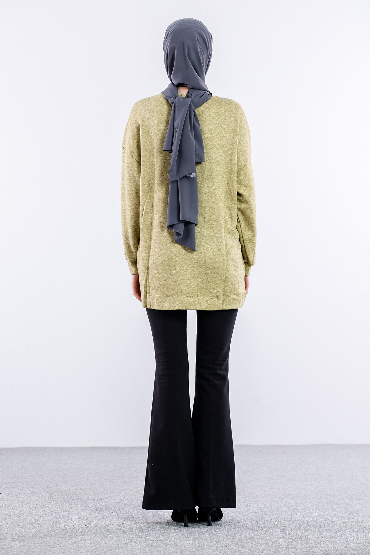 31355 Melanj Tunik Tek - Defne Yapragi - 5