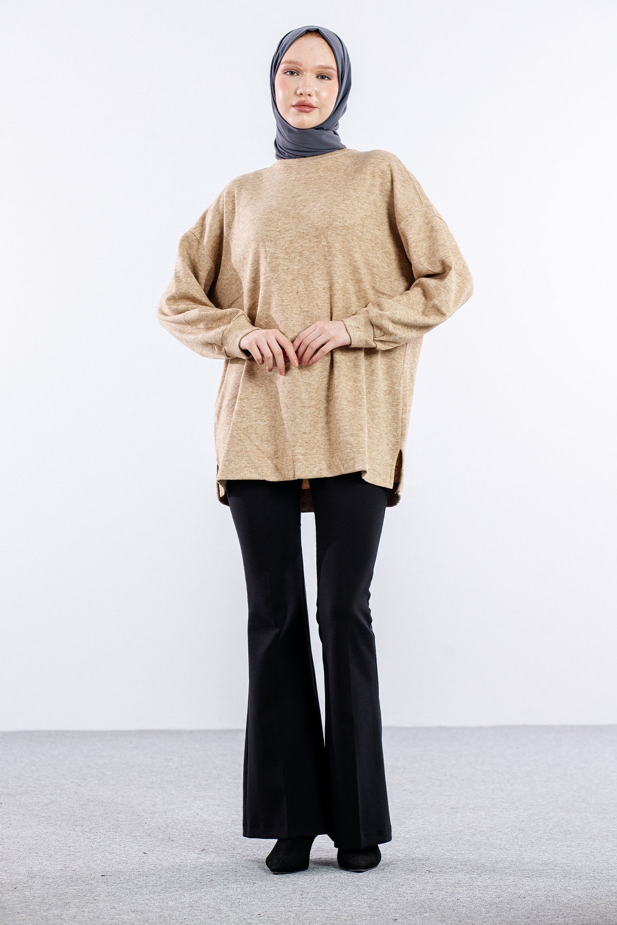 31355 Melanj Tunik Tek - K_camel - 1