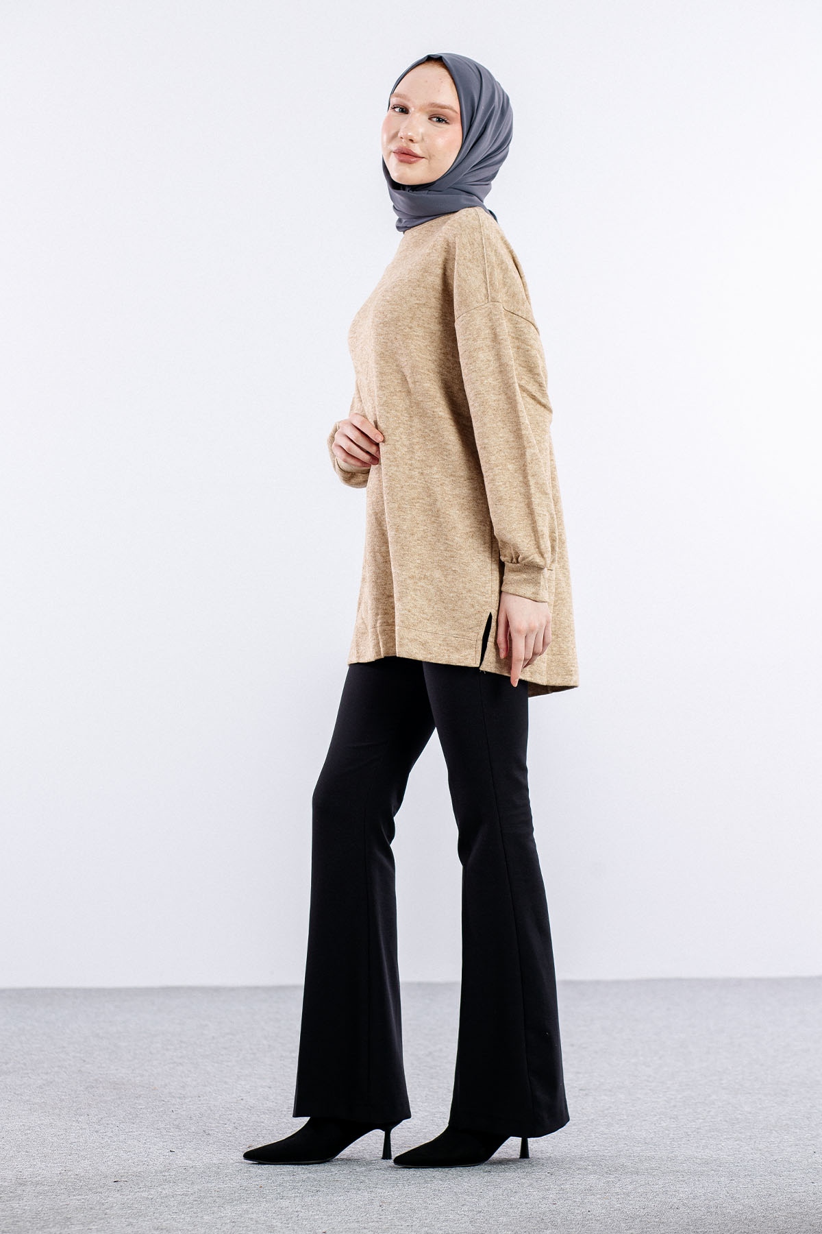 31355 Melanj Tunik Tek - K_camel - 3