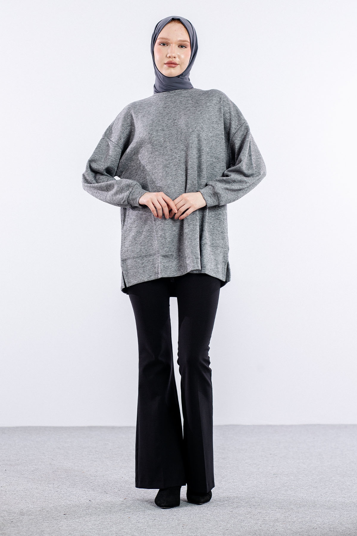 31355 Melanj Tunik Tek - K_gri - 1