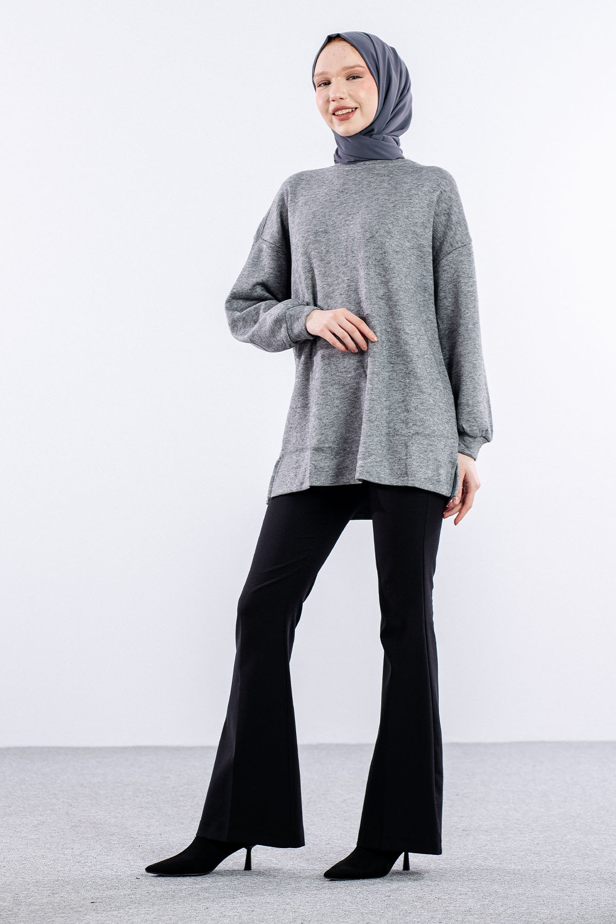 31355 Melanj Tunik Tek - K_gri - 3