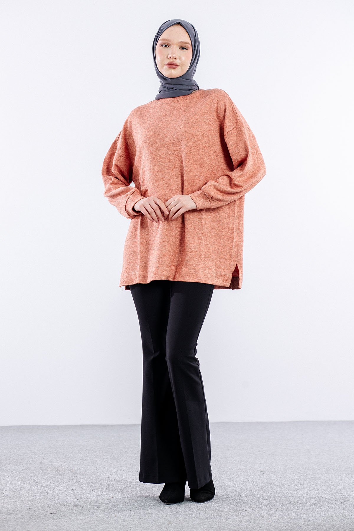 31355 Melanj Tunik Tek - K_kiremit - 1