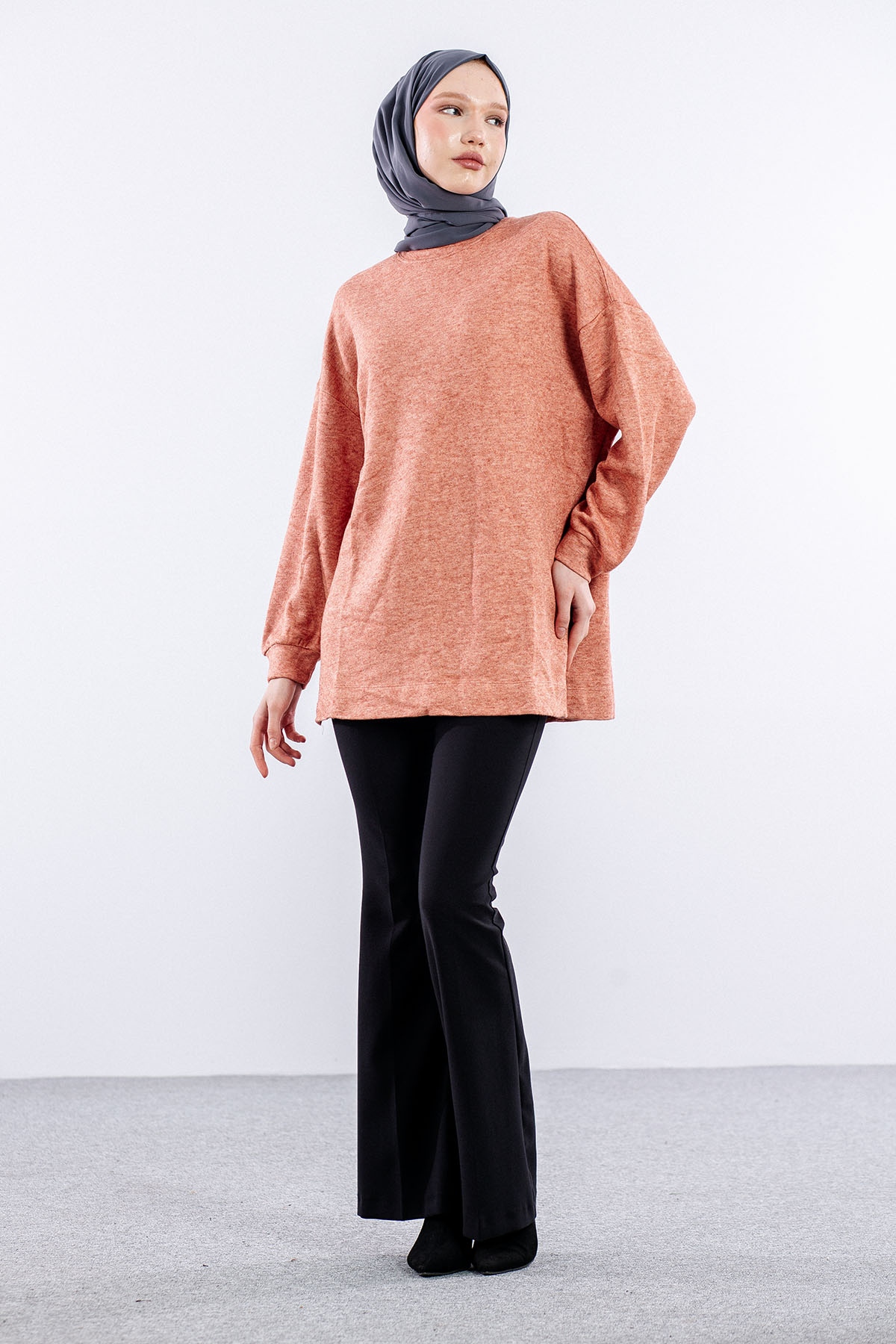31355 Melanj Tunik Tek - K_kiremit - 2
