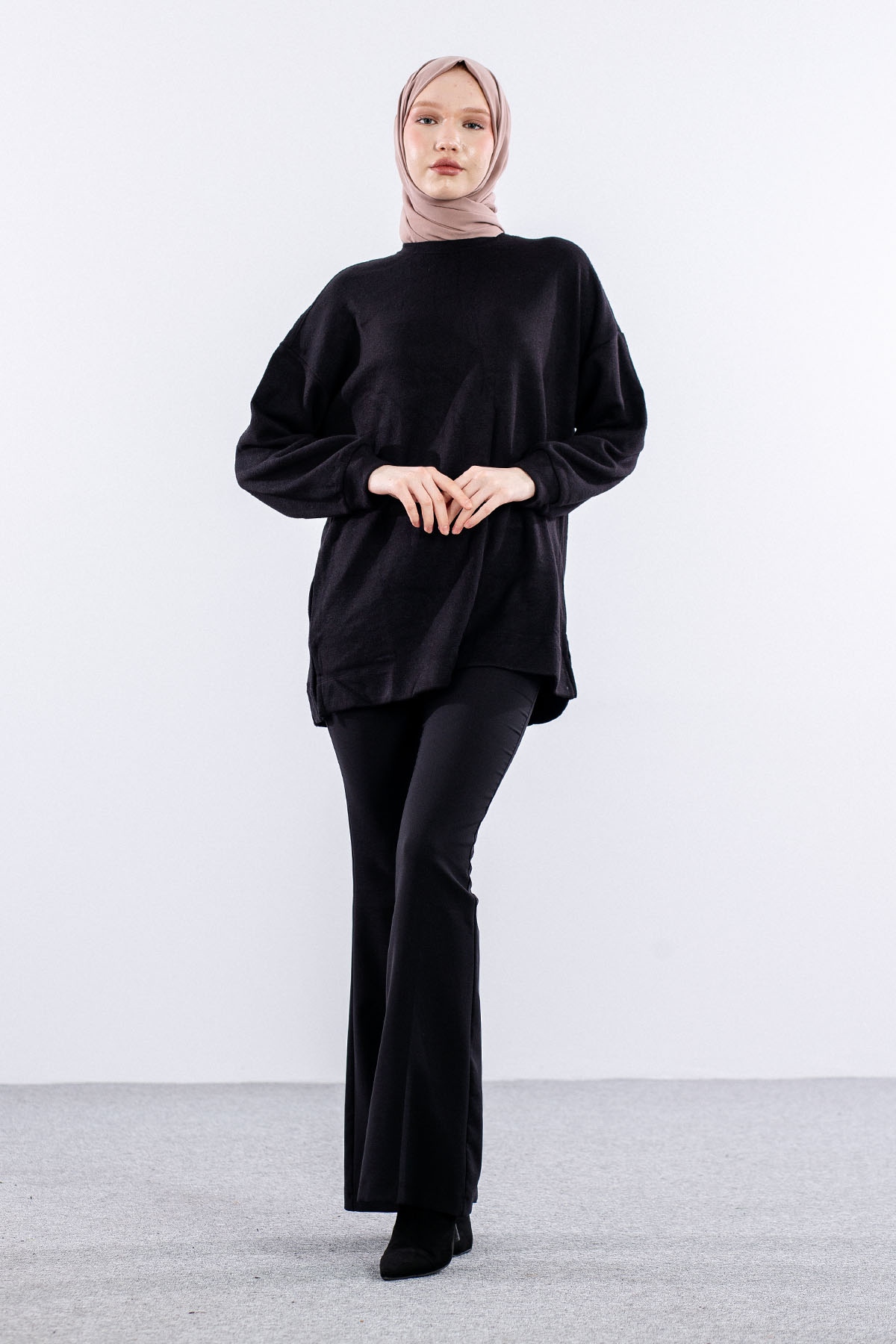 31355 Melanj Tunik Tek - Siyah - 1