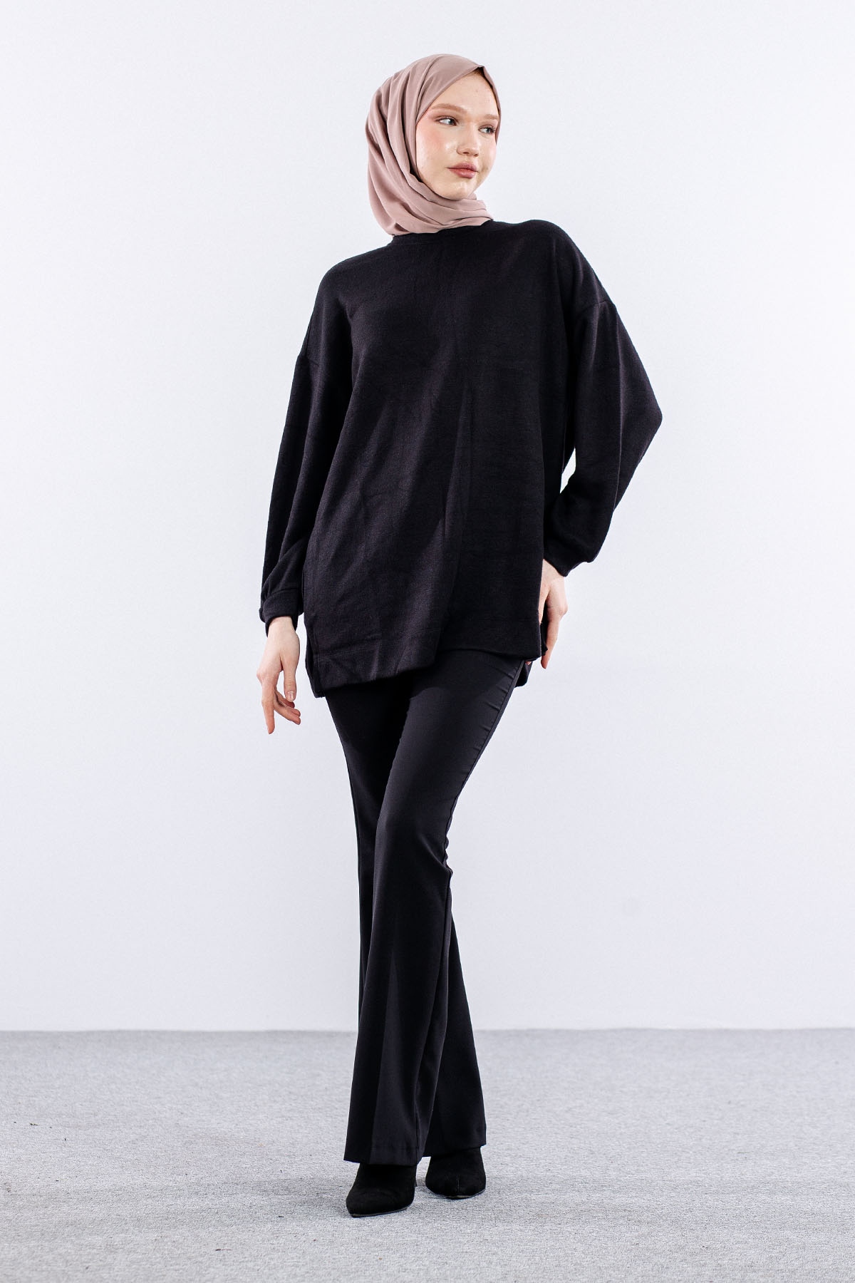 31355 Melanj Tunik Tek - Siyah - 2