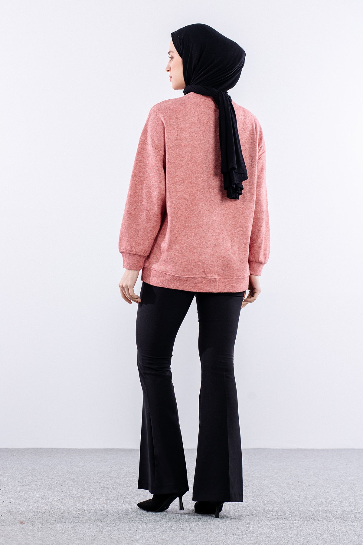 31465 Tunik Tek Nkş - Kiremit - 4