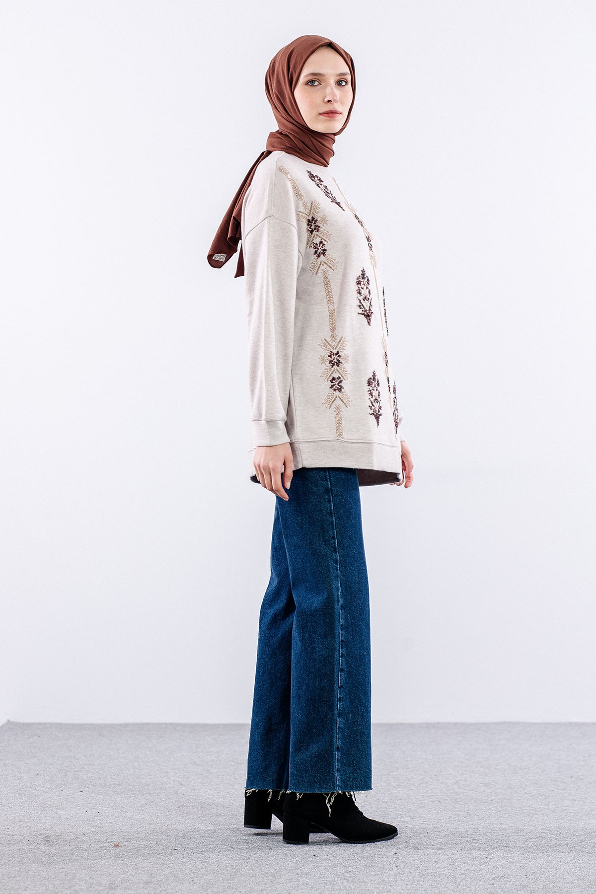 31465 Tunik Tek Nkş - Tas - 5