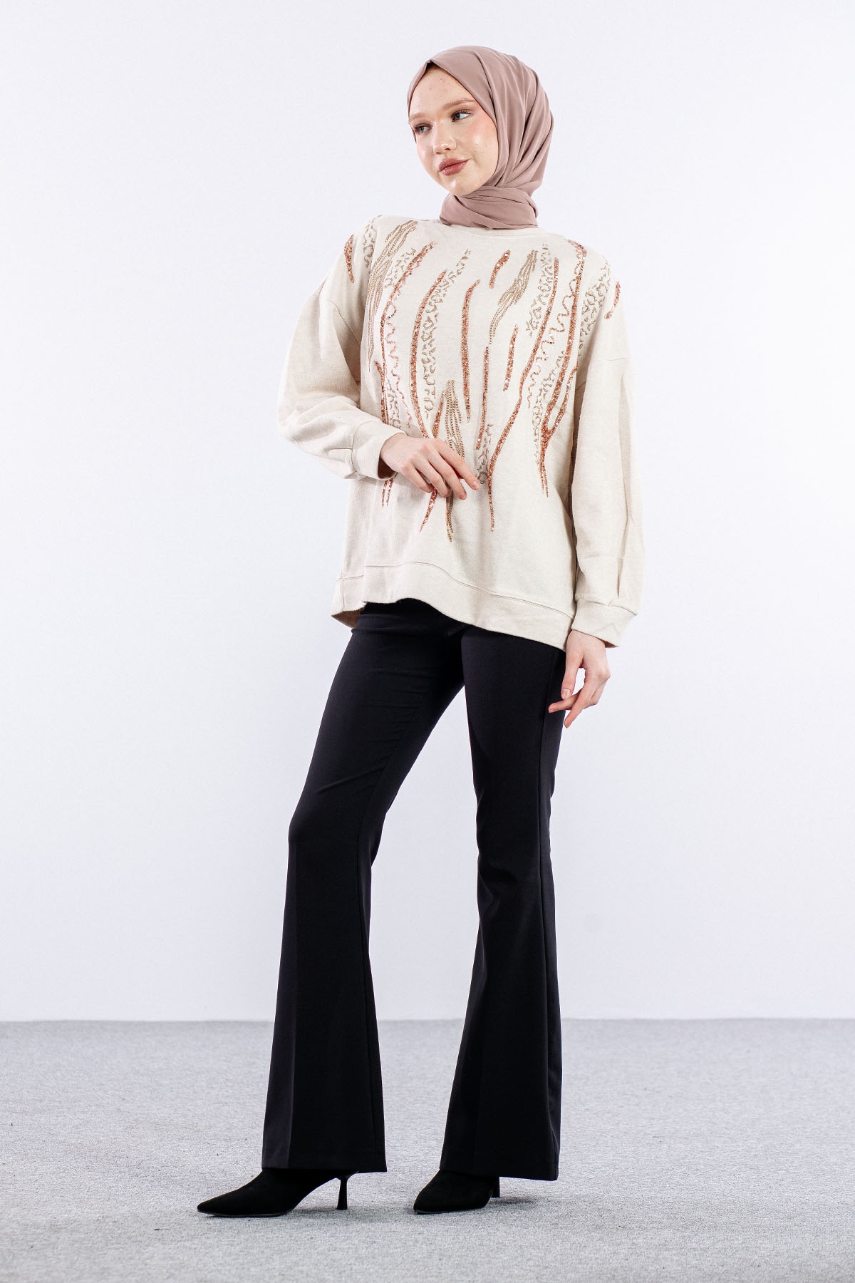 31466 Tunik Tek Leo Zbra - K_bej - 3