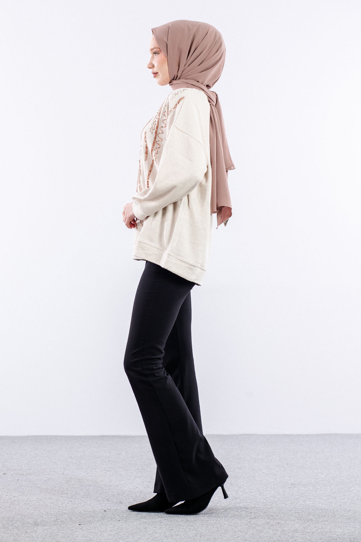 31466 Tunik Tek Leo Zbra - K_bej - 4