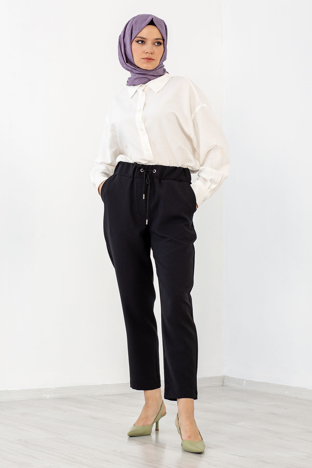 31582 Havuç Pantolon S-xl - Siyah - 1