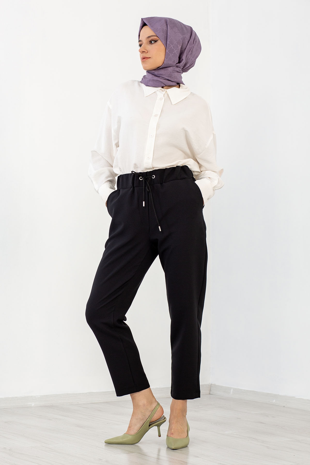 31582 Havuç Pantolon S-xl - Siyah - 2