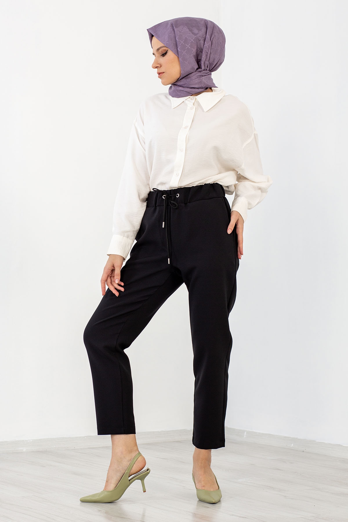 31582 Havuç Pantolon S-xl - Siyah - 3