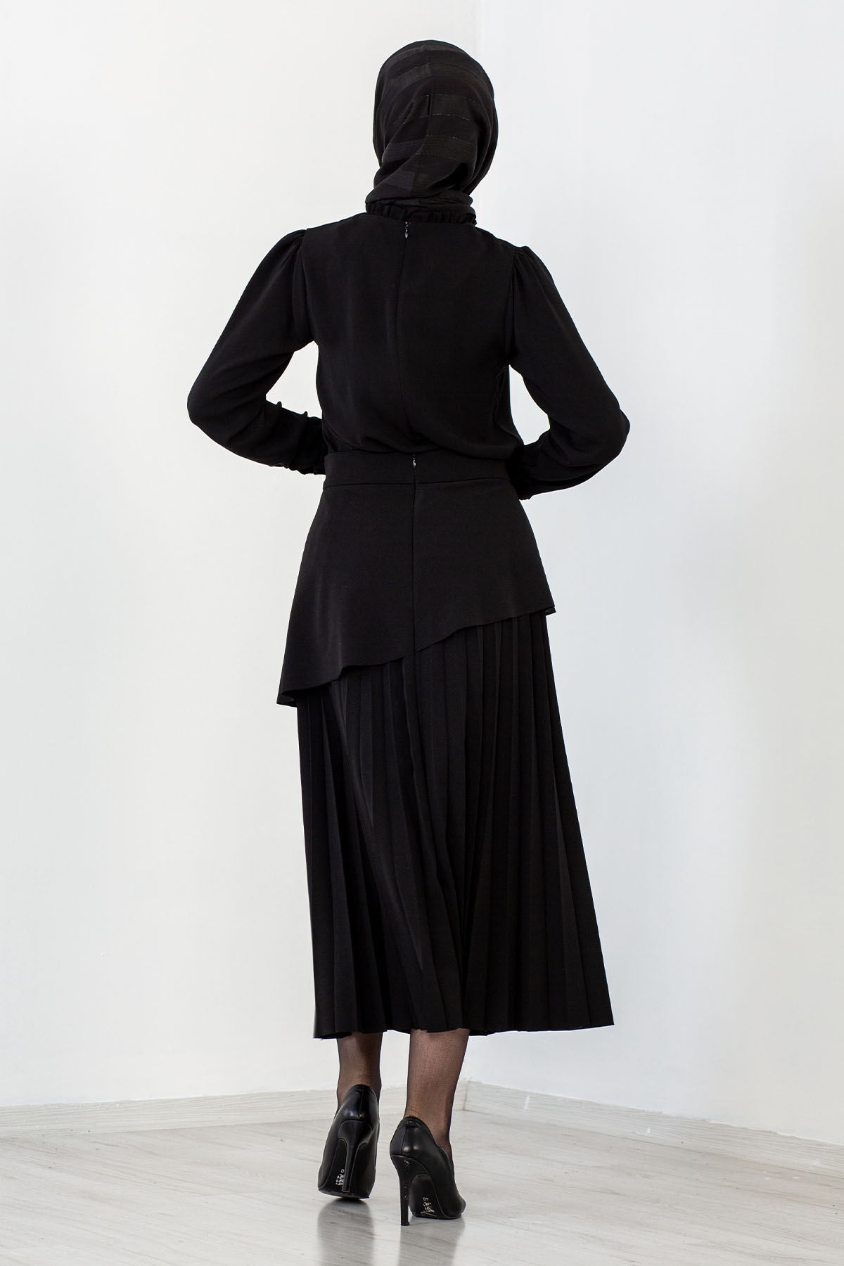 31637 Piliseli Etek S-m-l - Siyah - 5