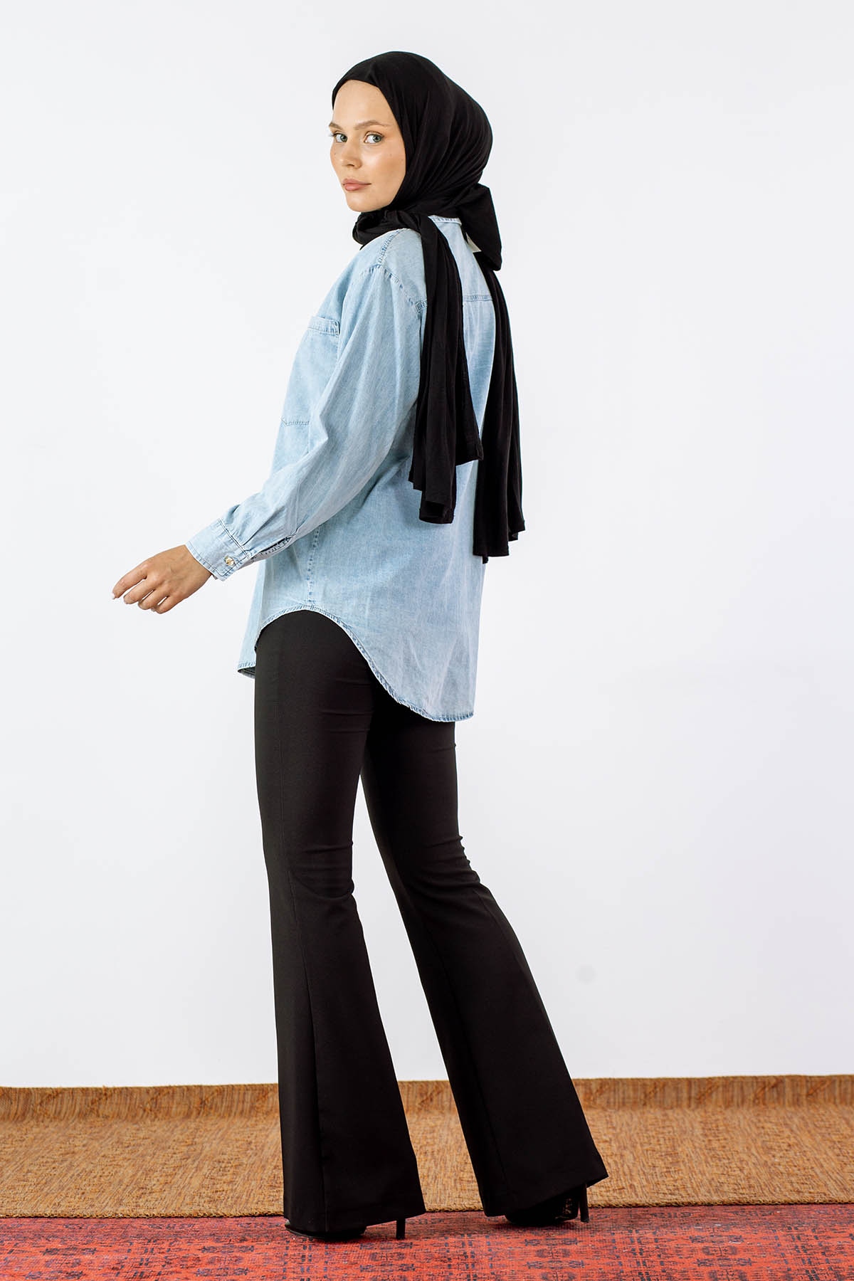 31781 Denim Gömlek S-xl - A_mavi - 5