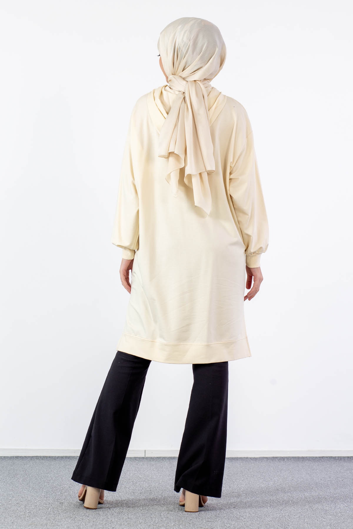 31820 Kapş Tunik Tek - A_bej - 5