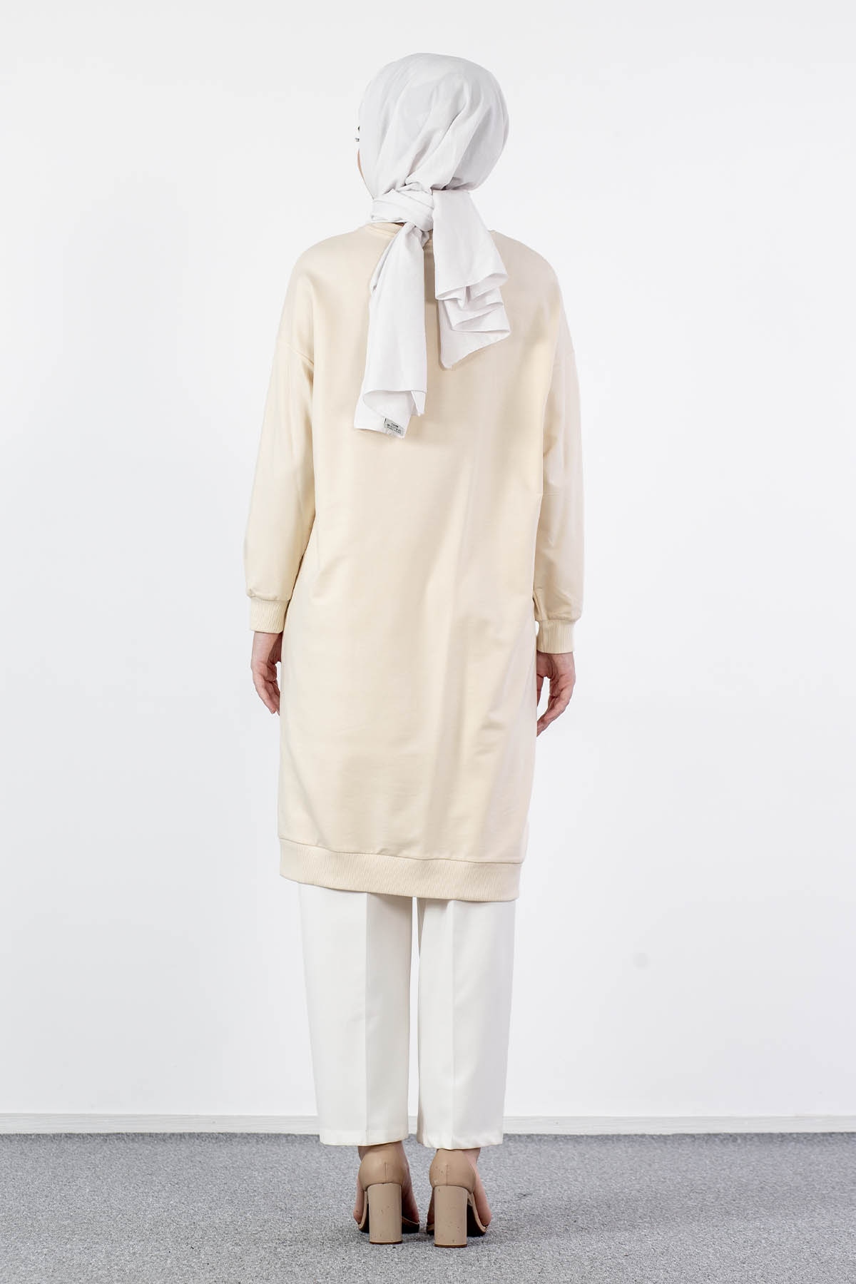 31834 Uzun Tunik Tek - A_bej - 5