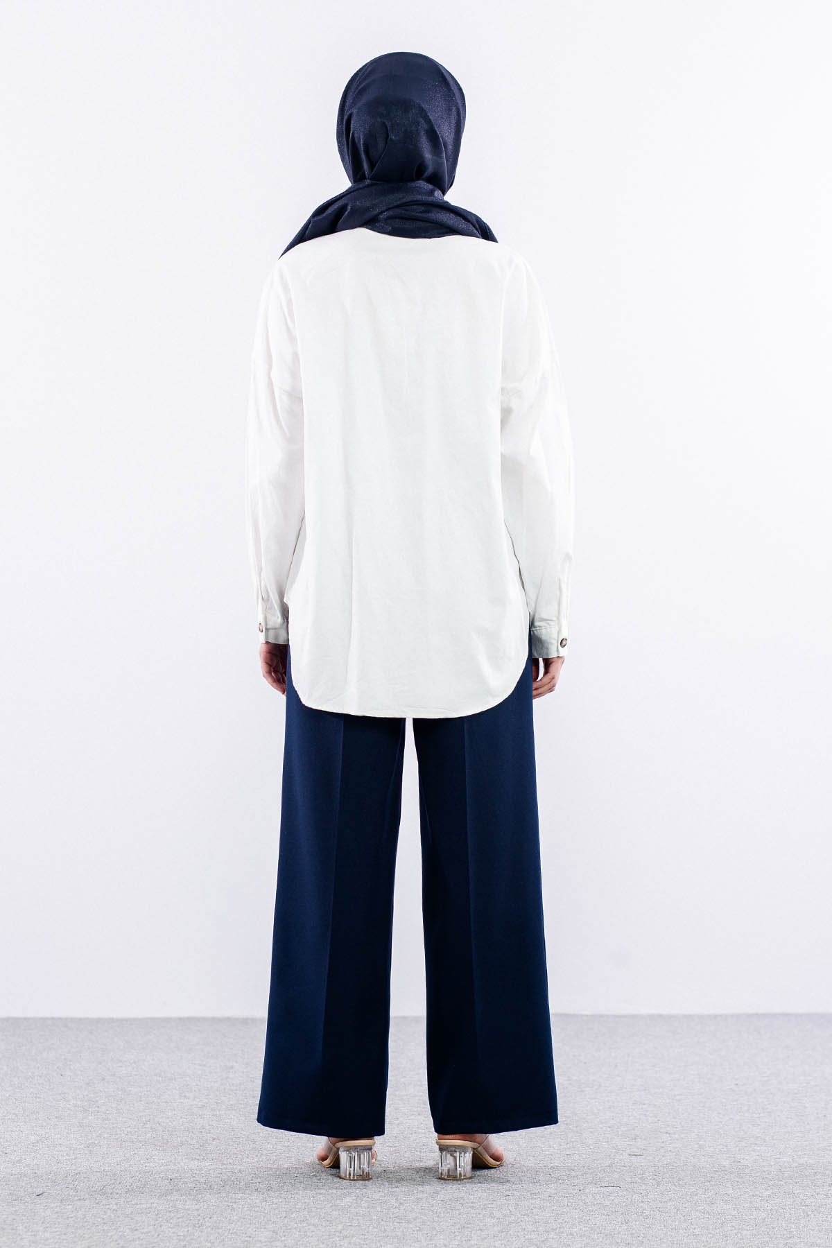 3190 Denim Gömlek 38-44 - Ekru - 5