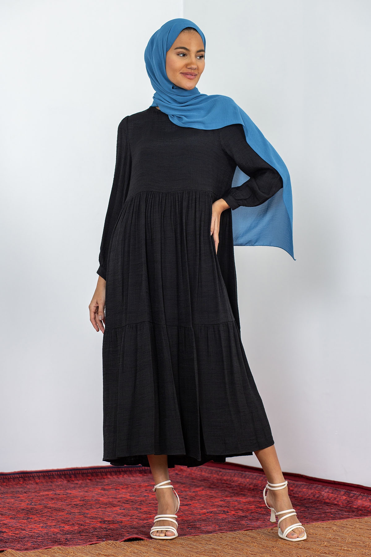 32010 Katli Elbise S-m-l - Siyah - 2