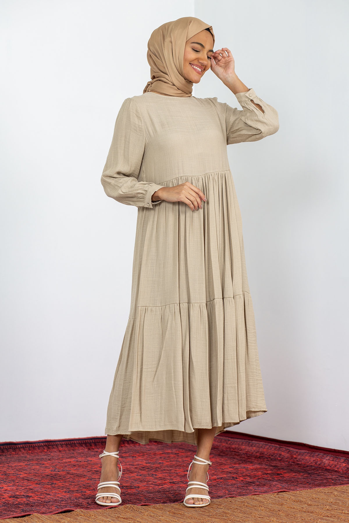 32010 Katli Elbise S-m-l - Toprak - 1